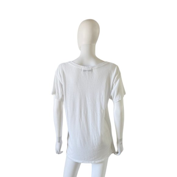 Wildfox Rose All Day Tee White and Black Large - Picture 2 of 4